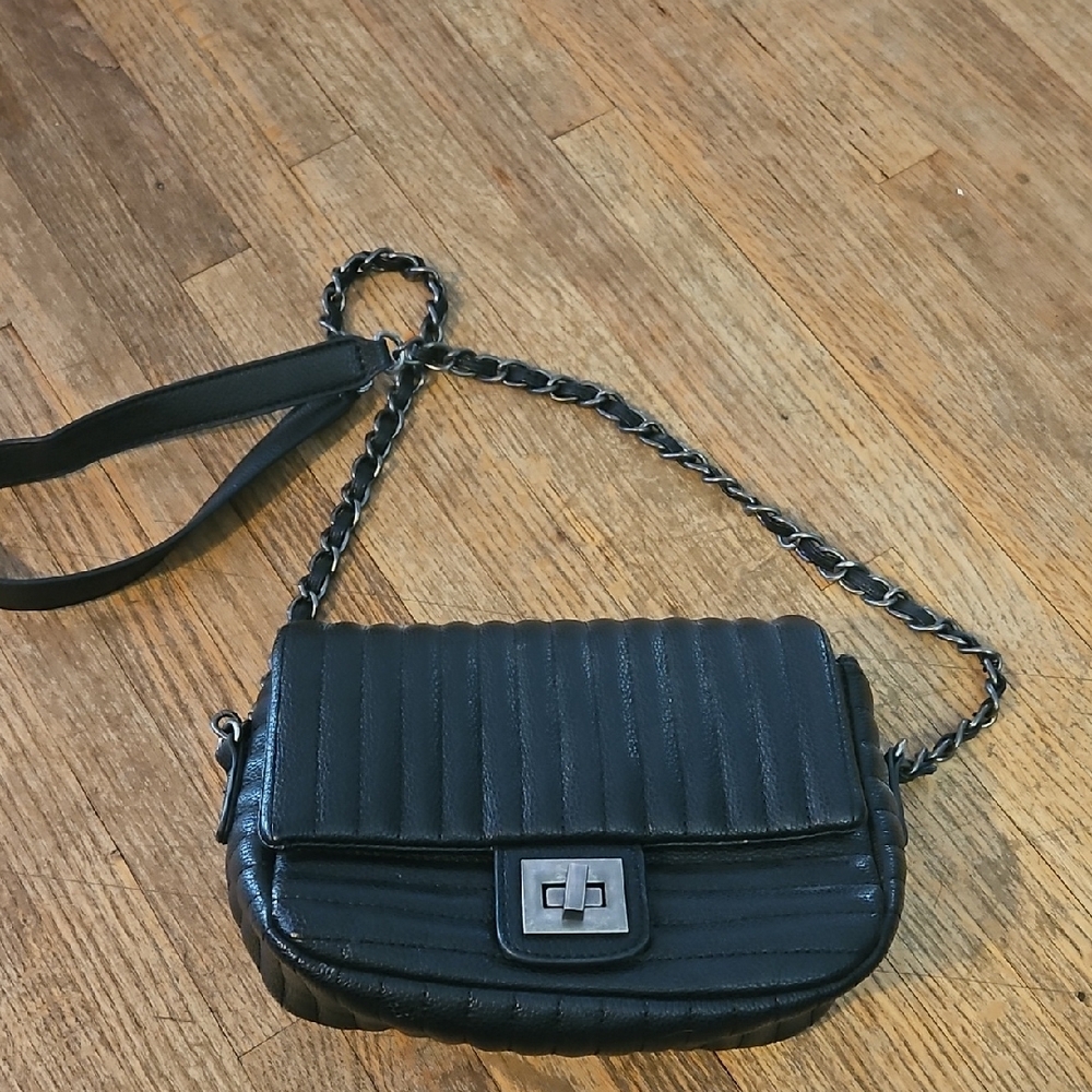 Black Quilted Shoulder Bag